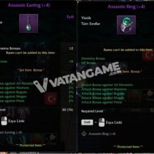 PANDAM RİNG +4 ASSASSIN EARİNG