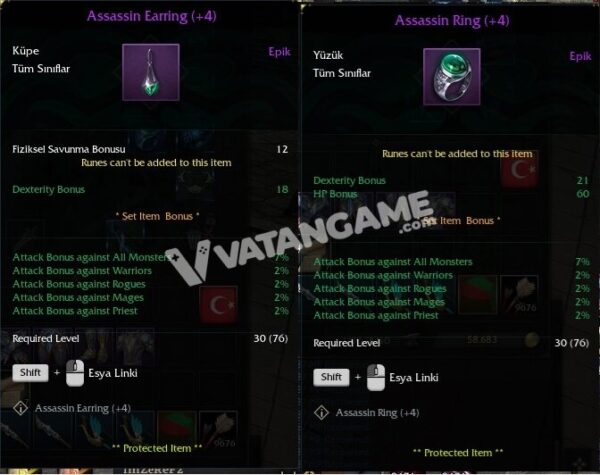 PANDAM RİNG +4 ASSASSIN EARİNG