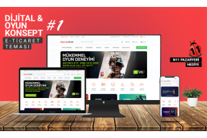 Dijital & Oyun E-Ticaret Konsepti
