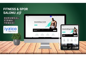 Fitness & Spor Salonu Kurumsal Tema #3