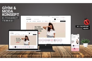 Giyim & Moda E-Ticaret Konsepti #1