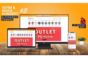 Giyim & Moda E-Ticaret Konsepti #3