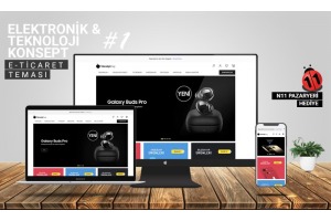 Teknoloji & Elektronik Satış E-Ticaret Konsepti
